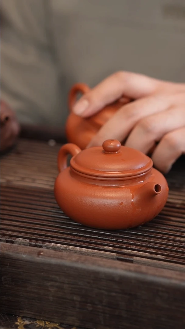 茶壶紫砂全手 仿古 160cc