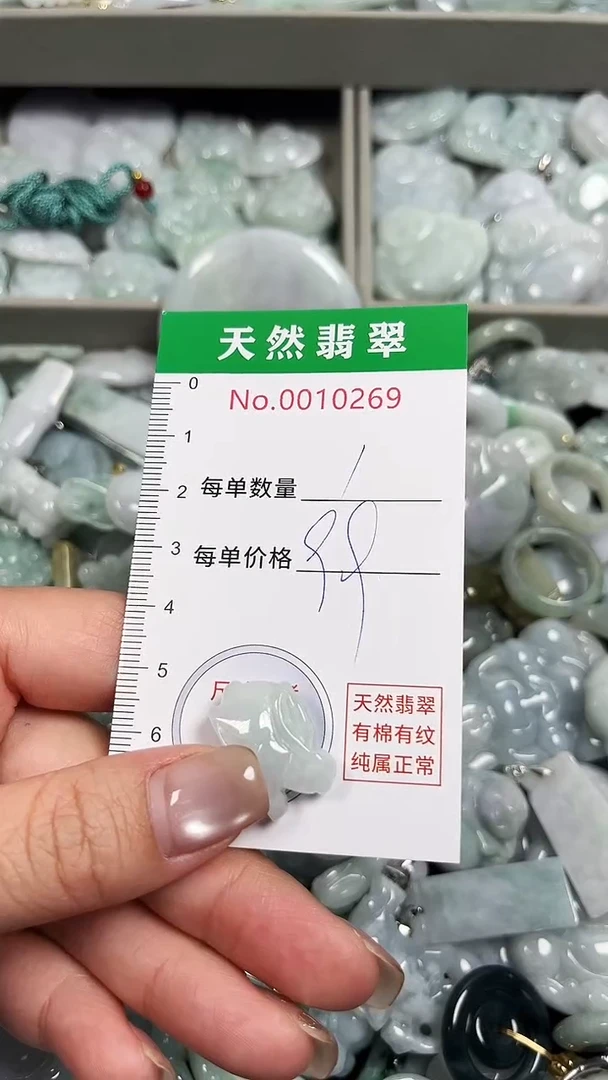 翡翠未镶嵌吊坠(不含链)0269