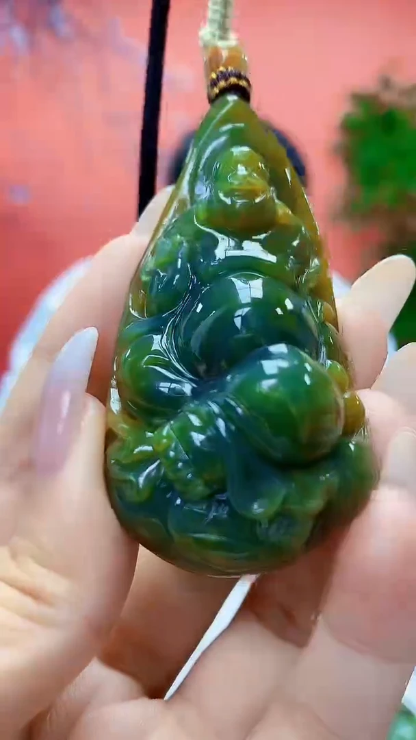未镶嵌定制翡翠4898ty-毛货挂件68