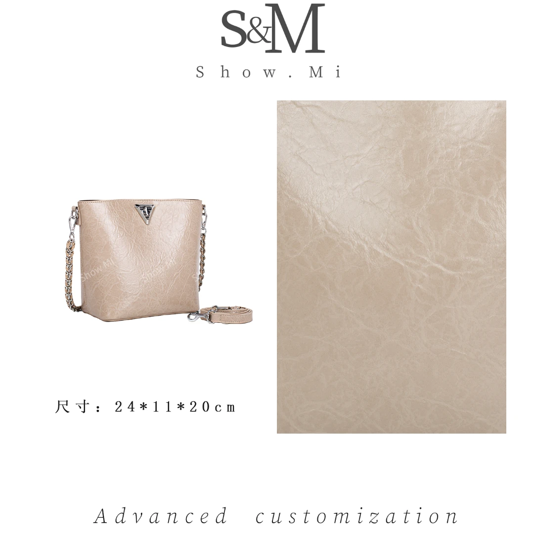 【Show Mi】QYX-81745-西米色-轻奢小众时尚百搭女士包包sm