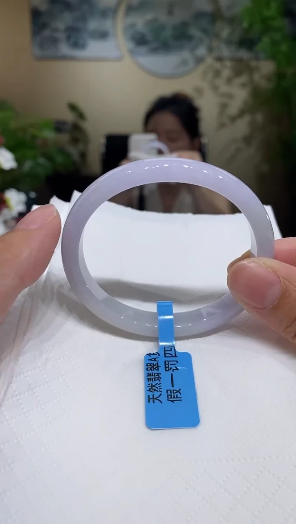 翡翠手镯未镶嵌圈口52-53