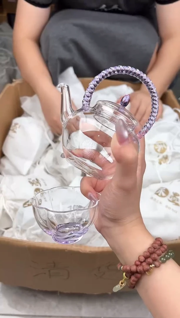 禾墨栀意泡茶壶浅紫色