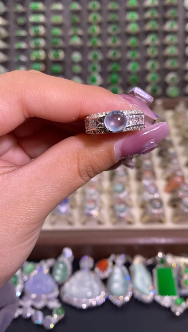 未镶嵌戒指翡翠天然缅甸A货翡翠未镶嵌 粉丝福利