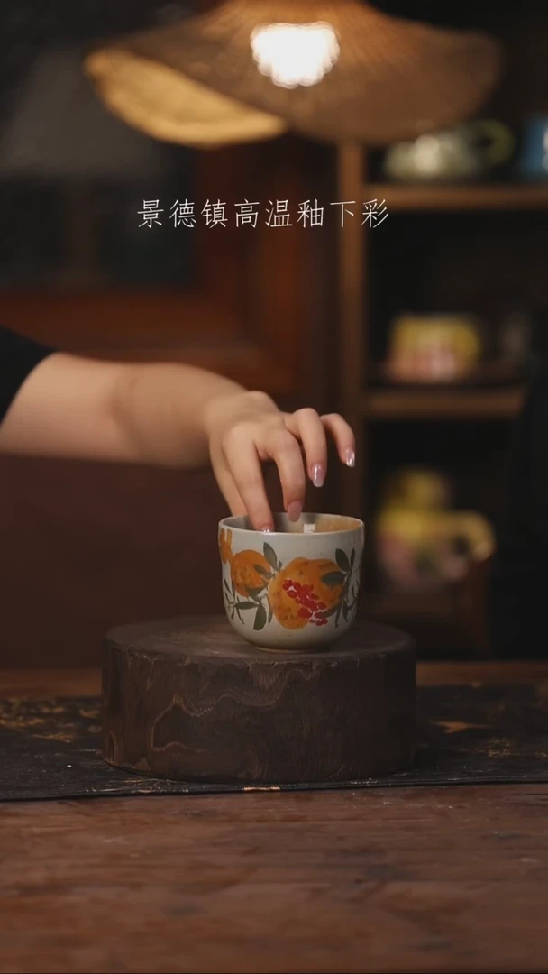 陶瓷景德镇高温釉下手绘陶瓷483