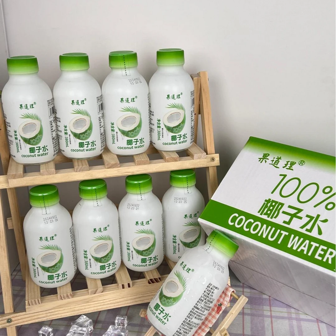 【喝到5月22】果道理椰子水380ml/15瓶整箱椰汁同城送