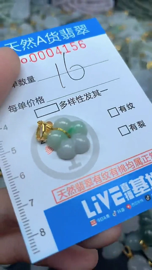 颈饰未镶嵌翡翠颈饰未镶嵌翡翠净货挂件-4156