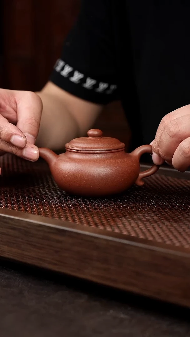茶壶紫砂底槽清仿古【带矿标证书】