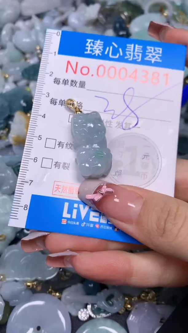 【闪购商品】翡翠颈饰未镶嵌含绳0004381