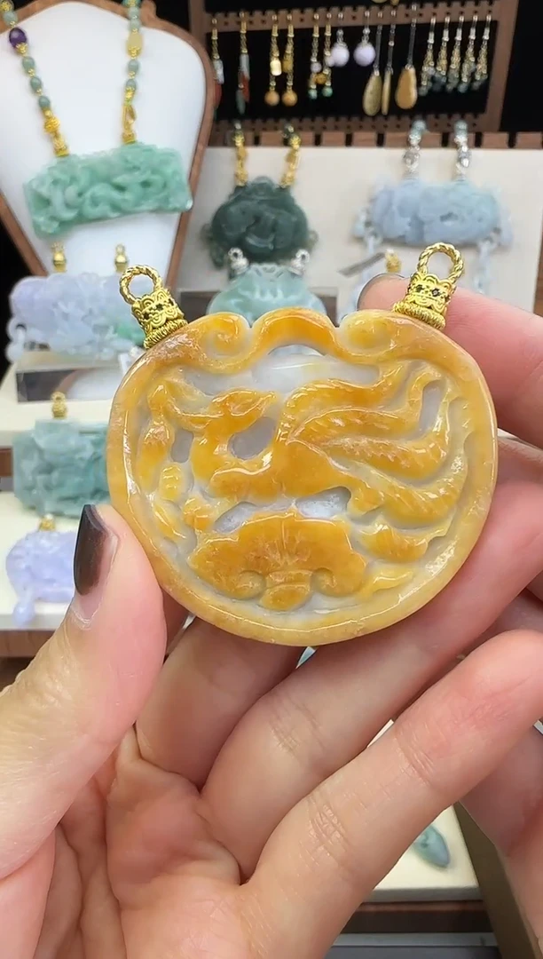 颈饰未镶嵌翡翠国风翡翠