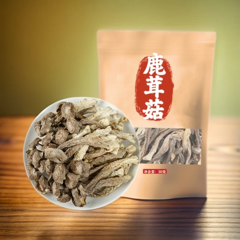 手选鹿茸菇干货鲜嫩脆嫩可用于多种烹饪方式的食用菌菇蘑菇干蘑菇