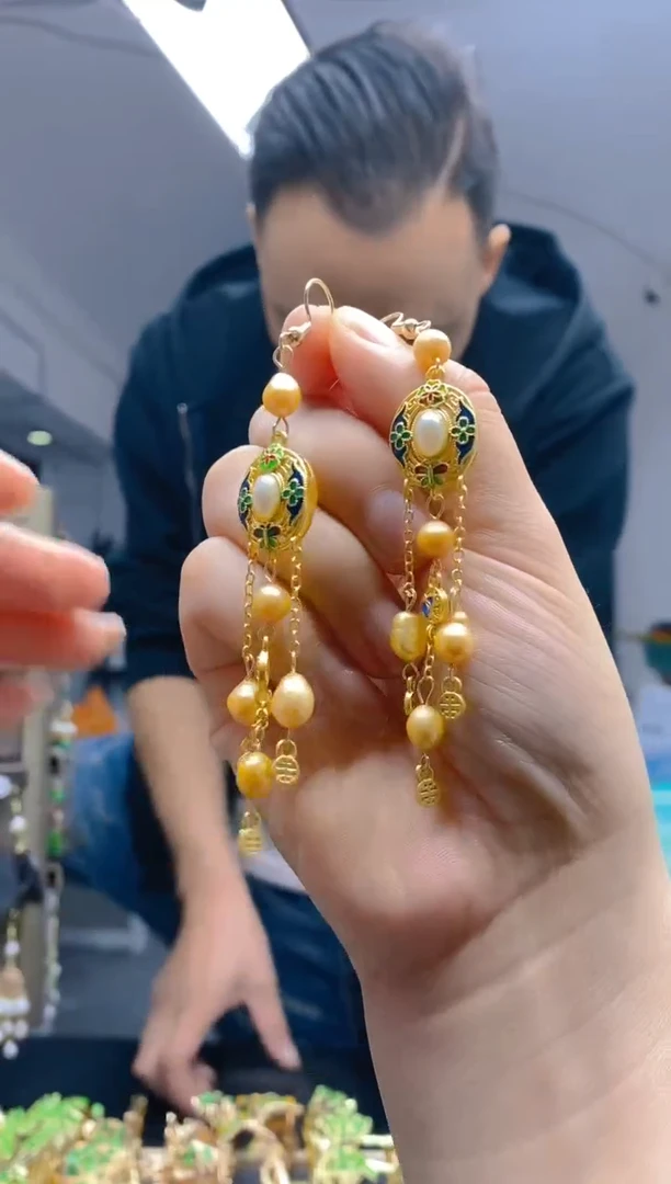 【闪购商品】淡水珍珠耳饰合金031珍珠饰品