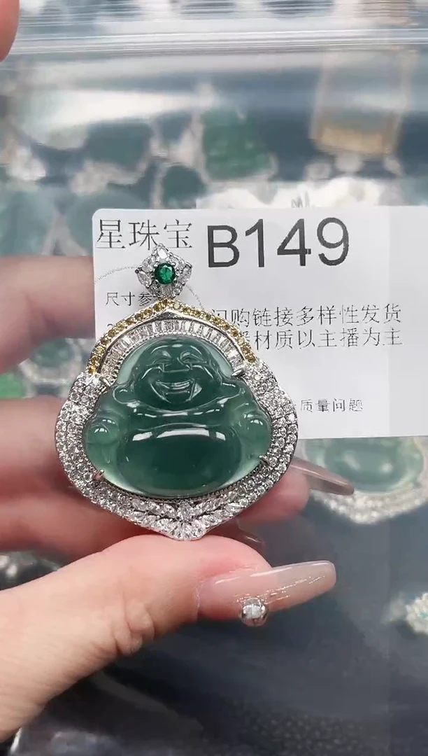【闪购商品】翡翠颈饰未镶嵌赠皮绳149