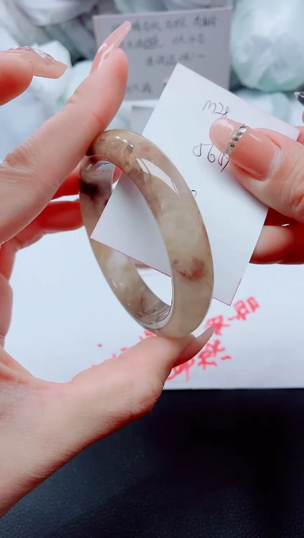 【闪购商品】石英质玉手镯未镶嵌M28-56/57