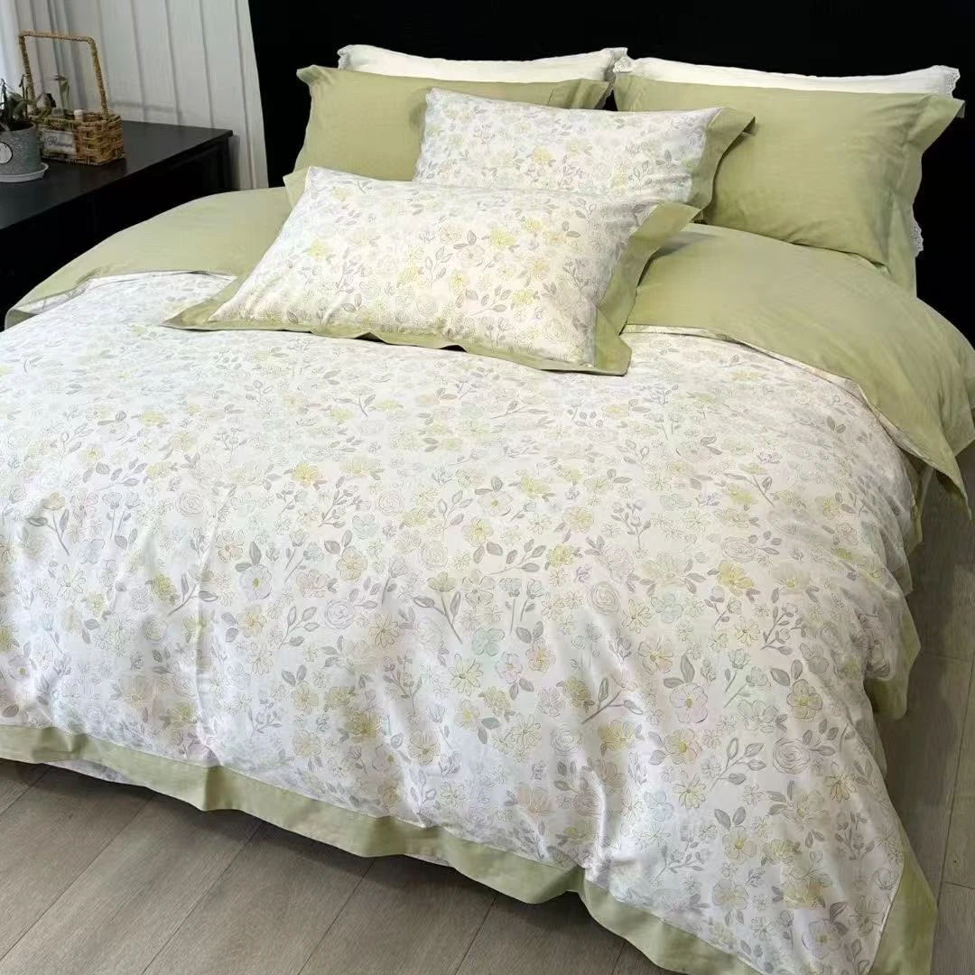 新款全棉四件套新疆棉纯棉数码印花被套床单亲肤柔软床上用品