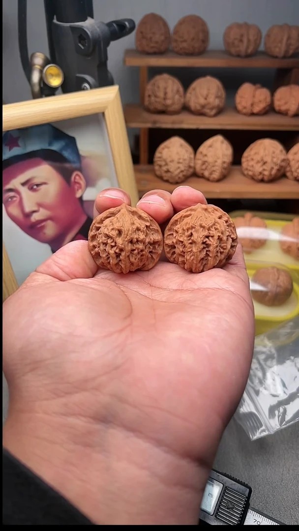 吊坠文玩核桃盘龙纹狮子头39