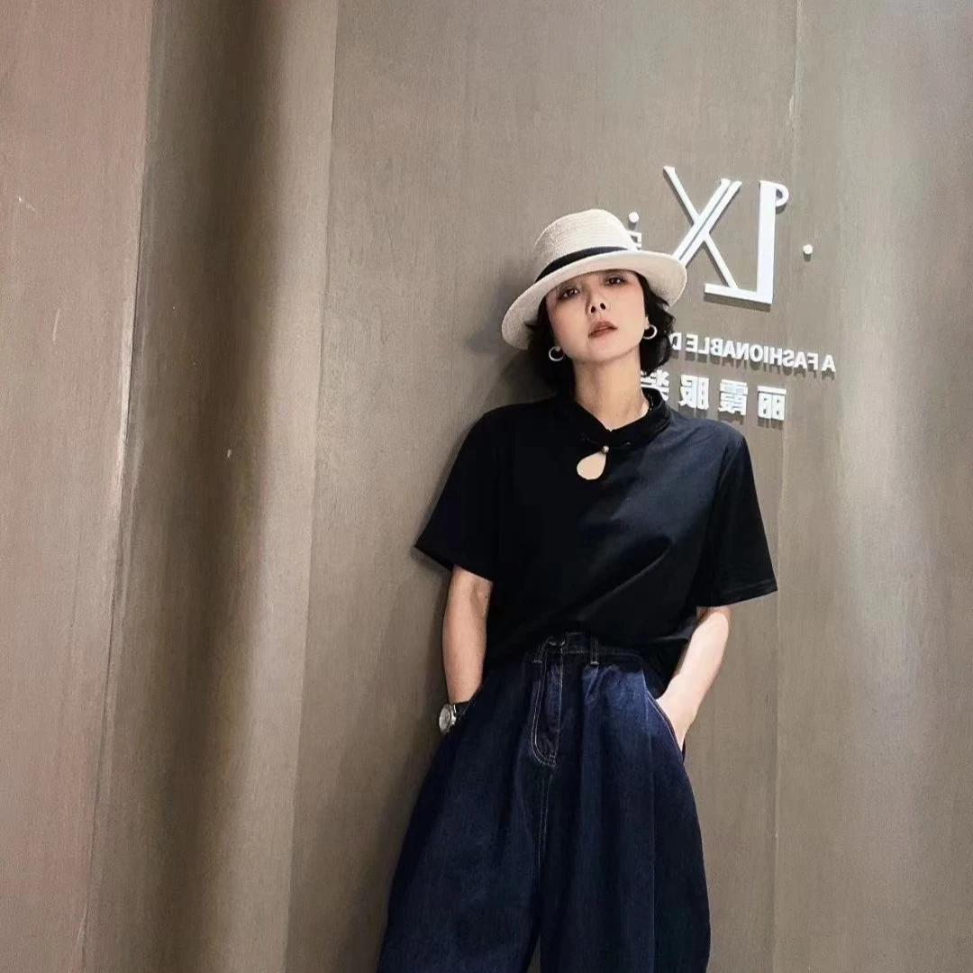 404209《现》优选韩版儿童休闲日常潮牌夏款国风复古短袖