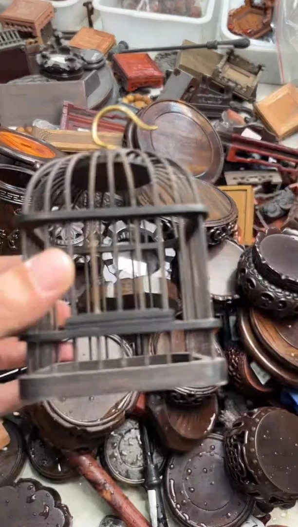 木10紫光檀蝈蝈笼