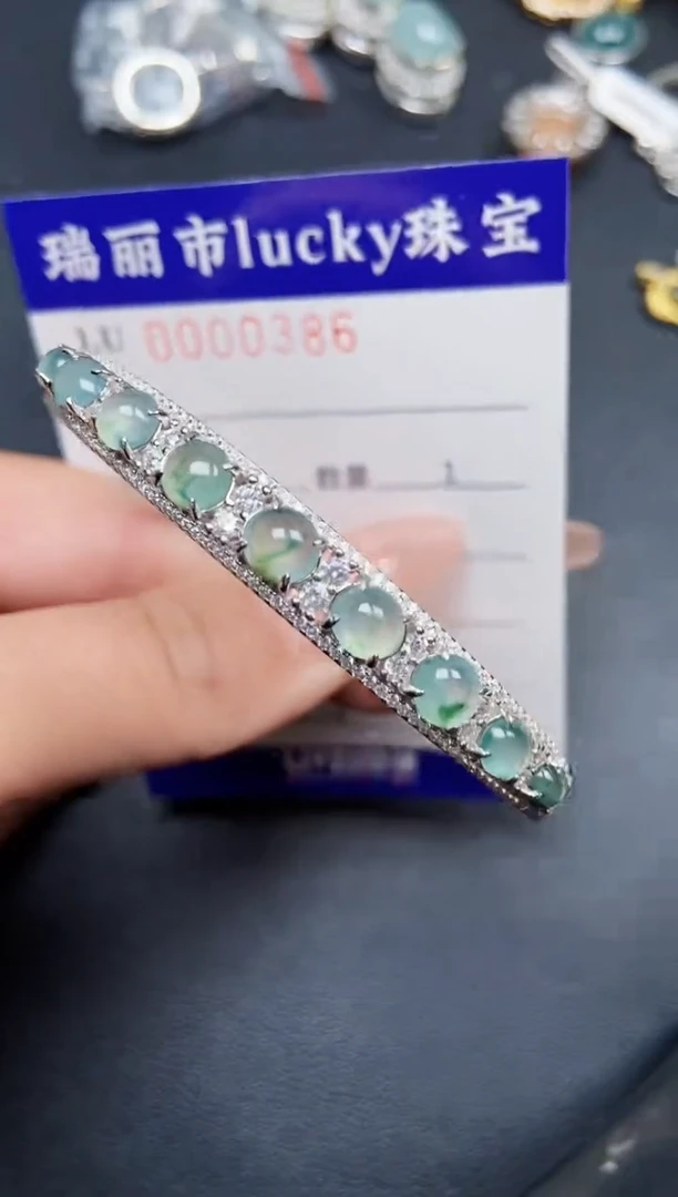 【闪购商品】翡翠颈饰银S925镶嵌0386