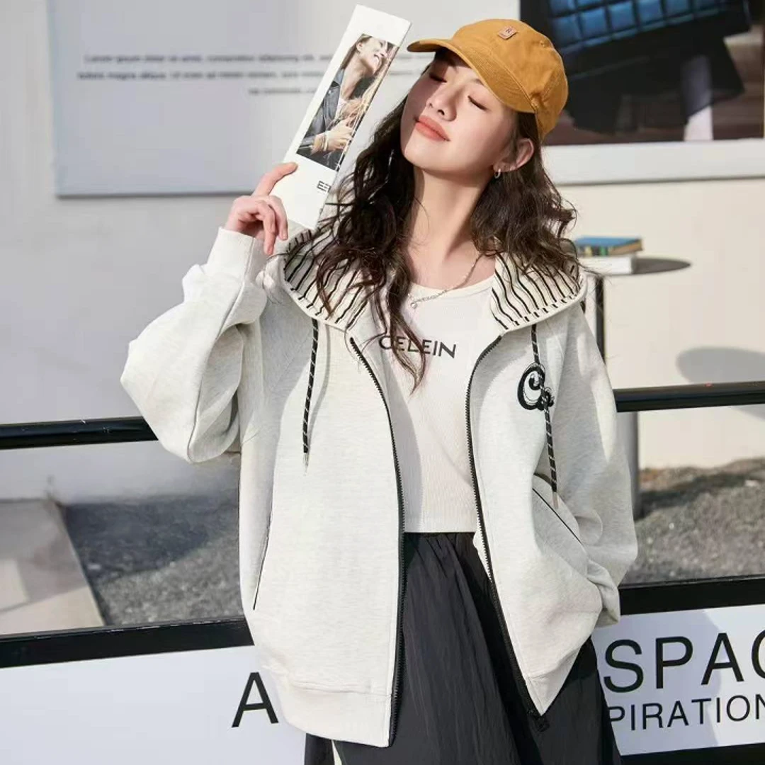 橙子潮童-2025春季女童新款休闲针织外套