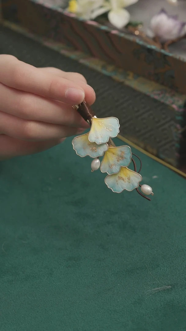 刺绣【福利】湘传礼 桑蚕丝 非遗绒花发夹