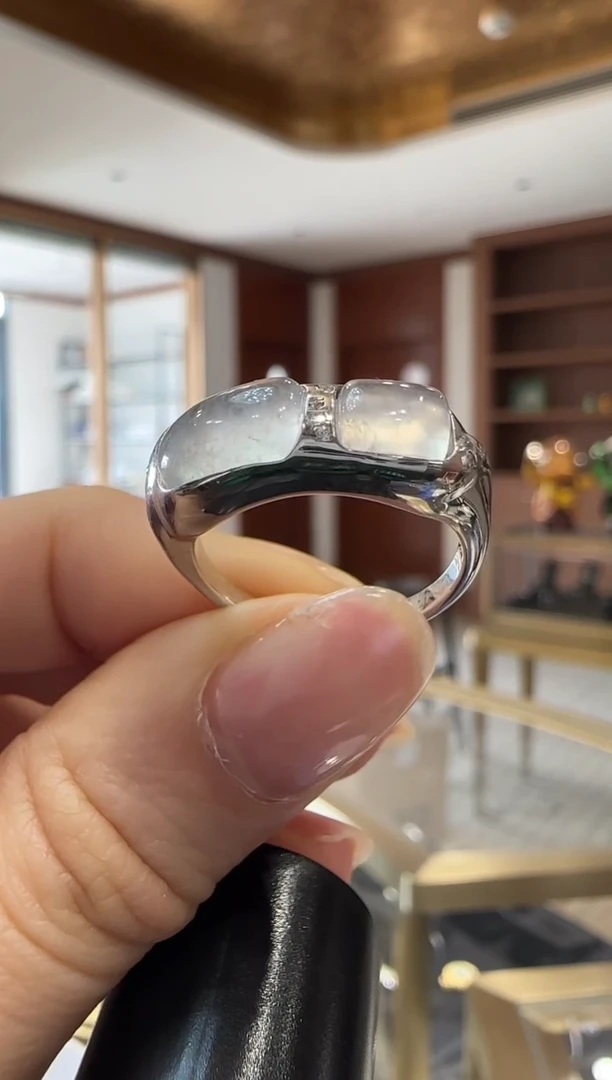 【闪购商品】翡翠戒指银S925镶嵌银镶