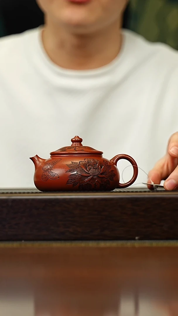茶壶紫砂宜兴原矿 手工 紫砂壶容量190CC