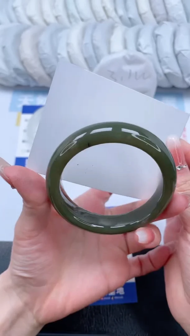 【闪购商品】和田玉手镯未镶嵌T61-57.4