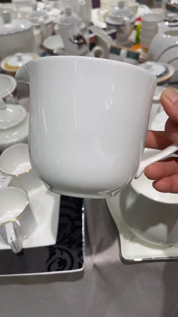 瓷奶杯白瓷隆达骨质瓷