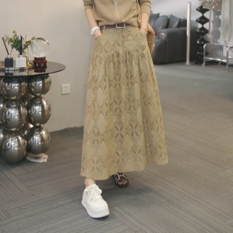 【纯情爱恋】2025春季新款休闲气质甜美半身裙LK2502108