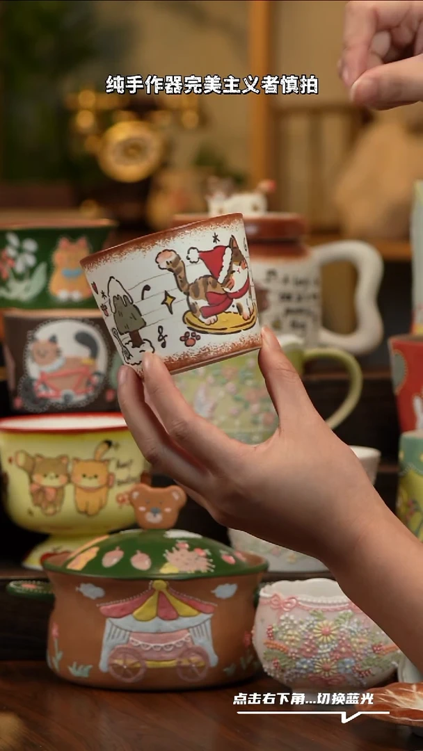 瓷片B863景德镇原创手工陶瓷