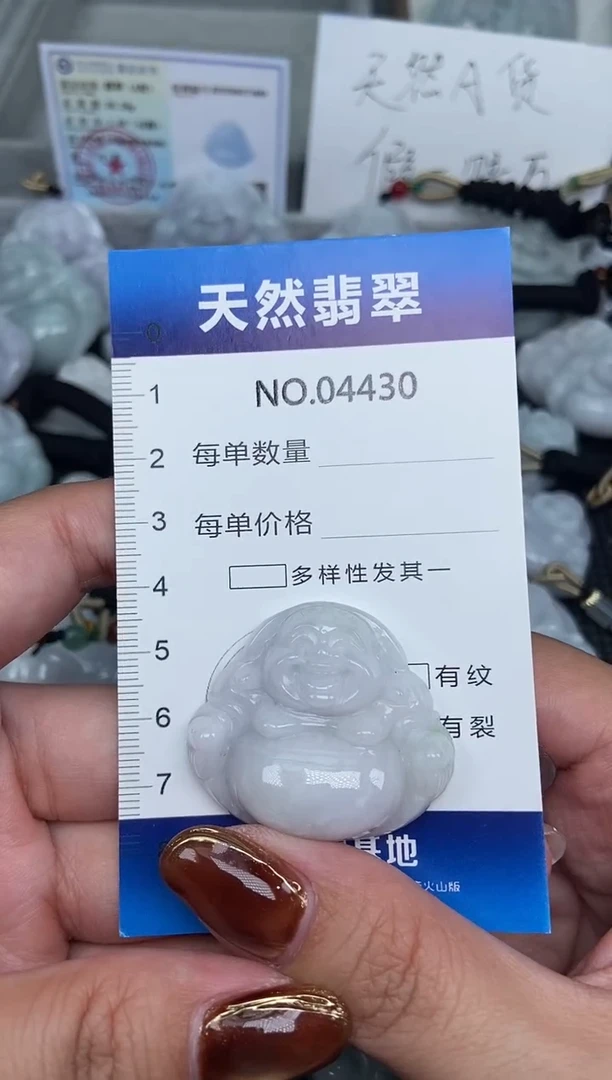 颈饰未镶嵌翡翠天然A货翡翠纯4430