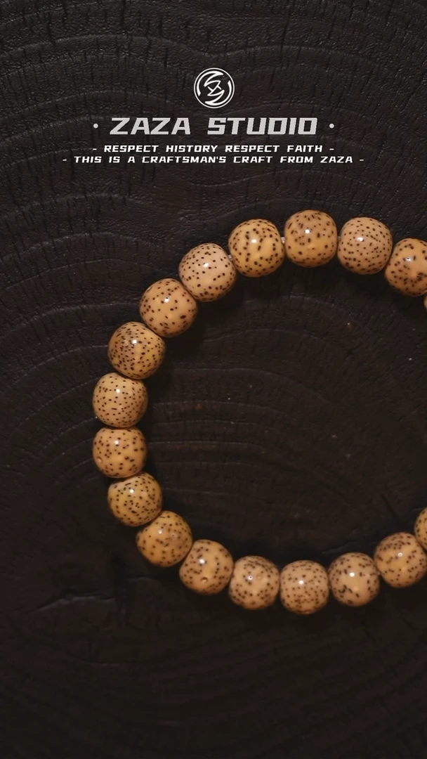 吊坠星月菩提来****狼11奶油黄星月菩提手串