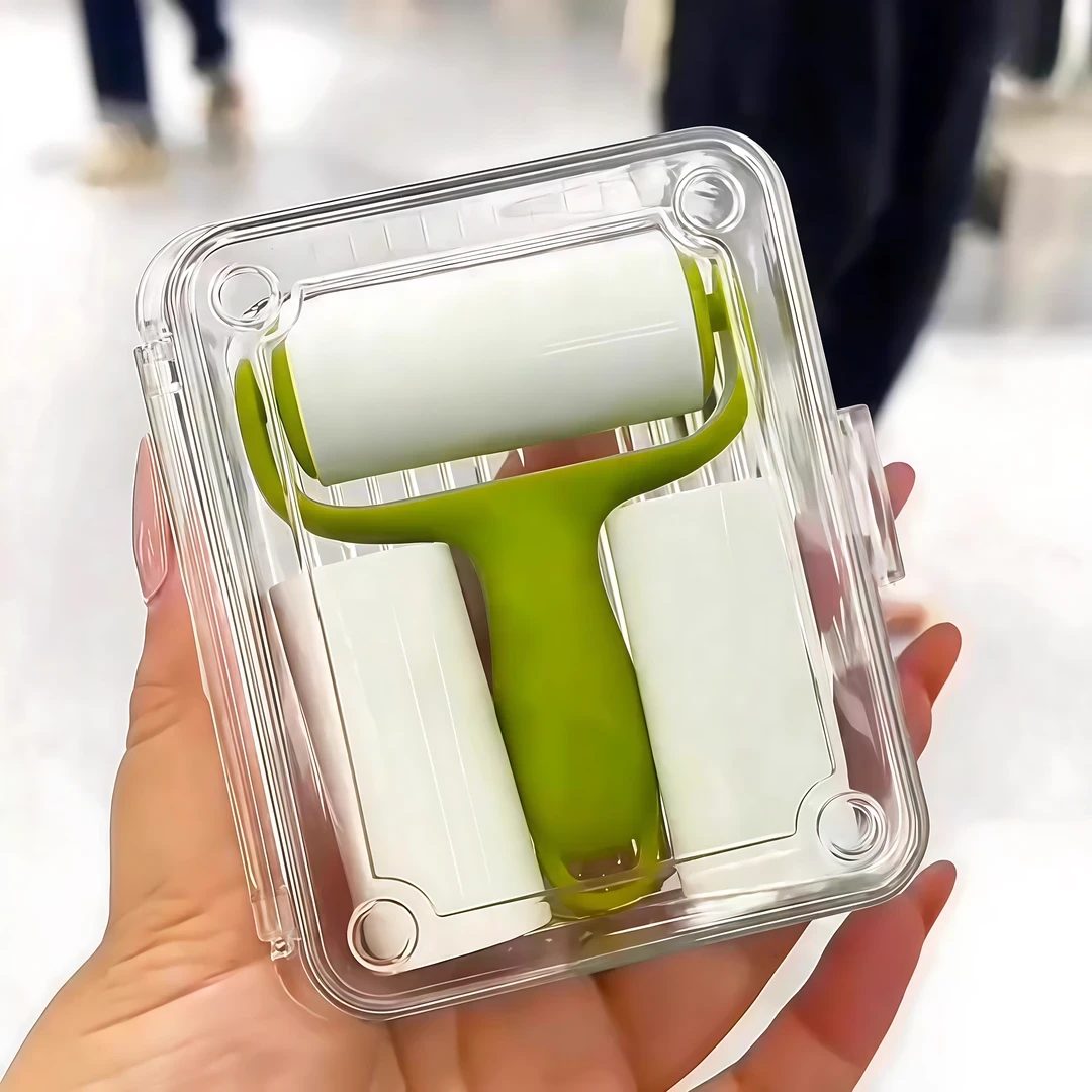 可撕式便携粘毛器滚筒强力神器带替换纸衣服去毛刷除毛器养猫专用