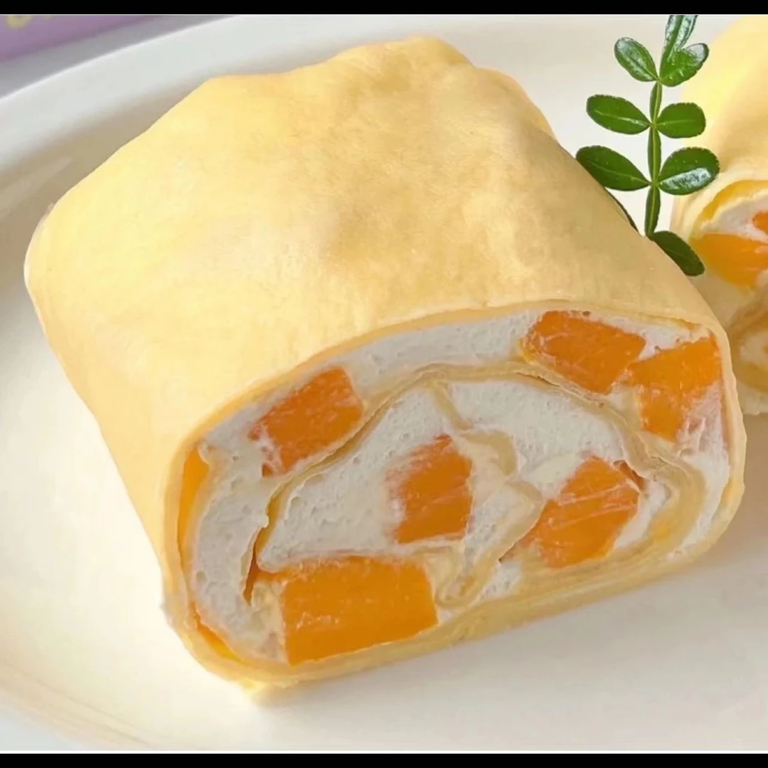 芒果毛巾卷蛋糕卷