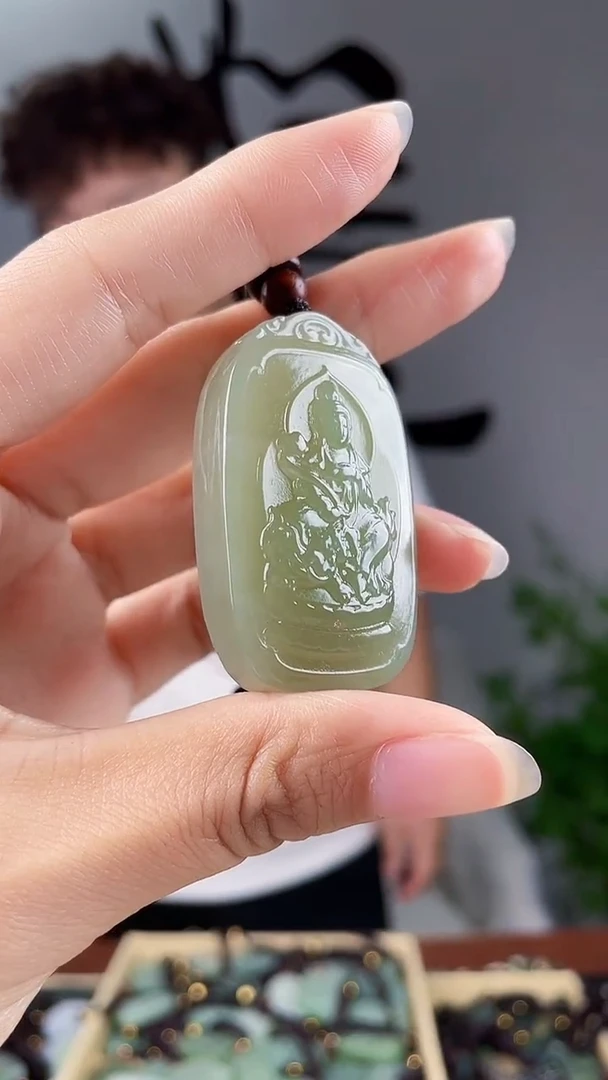 和田玉未镶嵌颈饰拍一发一，多样性发货