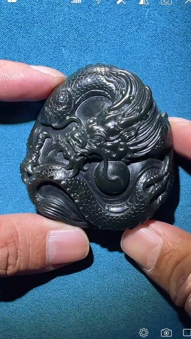 【闪购商品】和田玉XT未镶嵌大龙雕刻件 司马老师作品