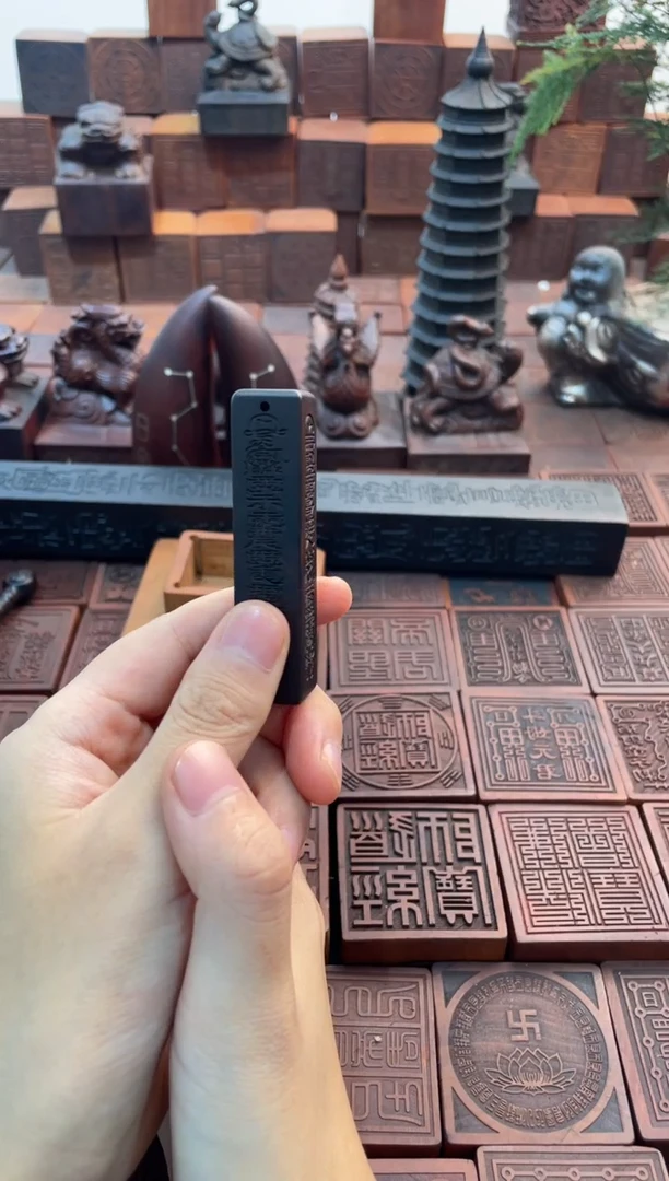 枣木玉化小天蓬尺吊坠
