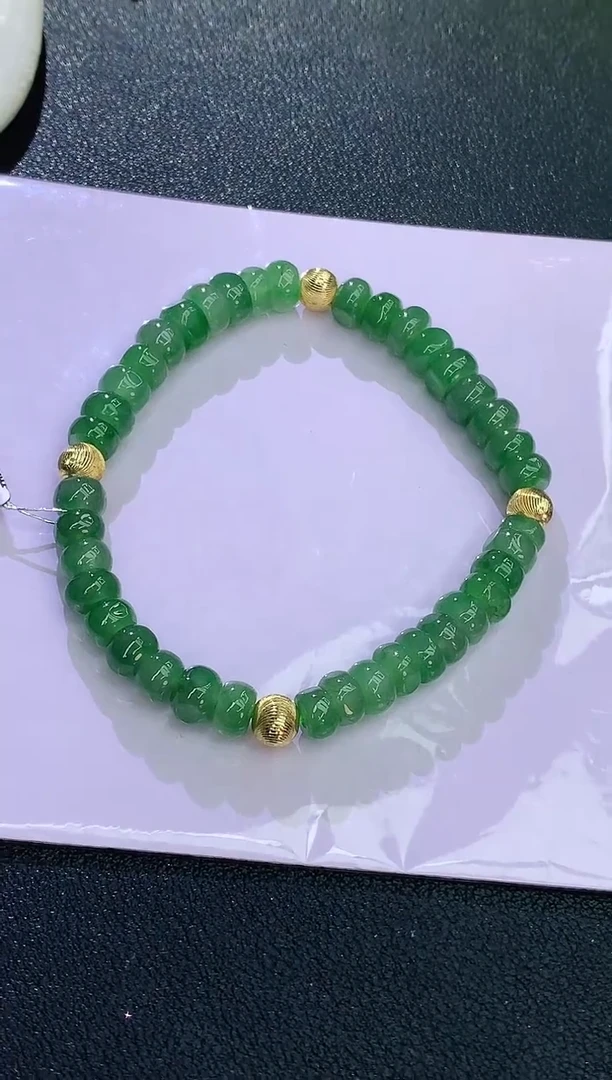 未镶嵌手串翡翠赠礼盒证书 麦麦