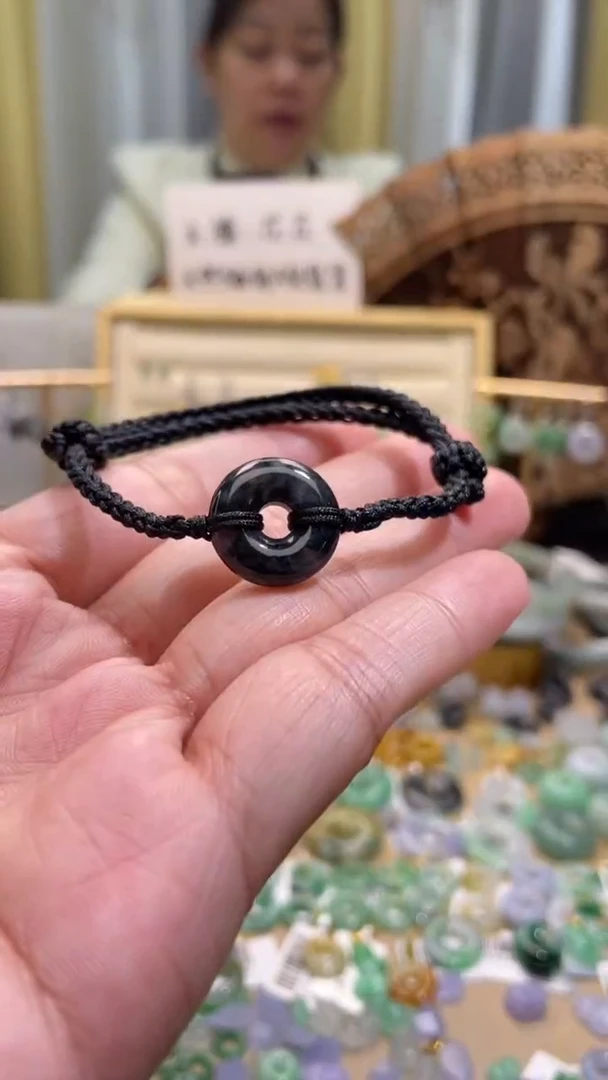 颈饰未镶嵌翡翠甜甜圈手绳