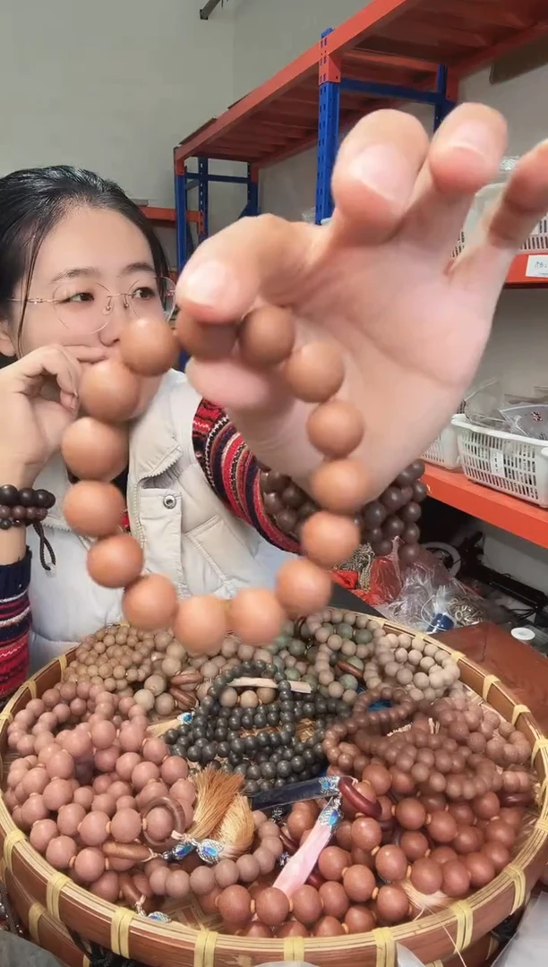 泥塑紫气东来素珠串1.3尺寸