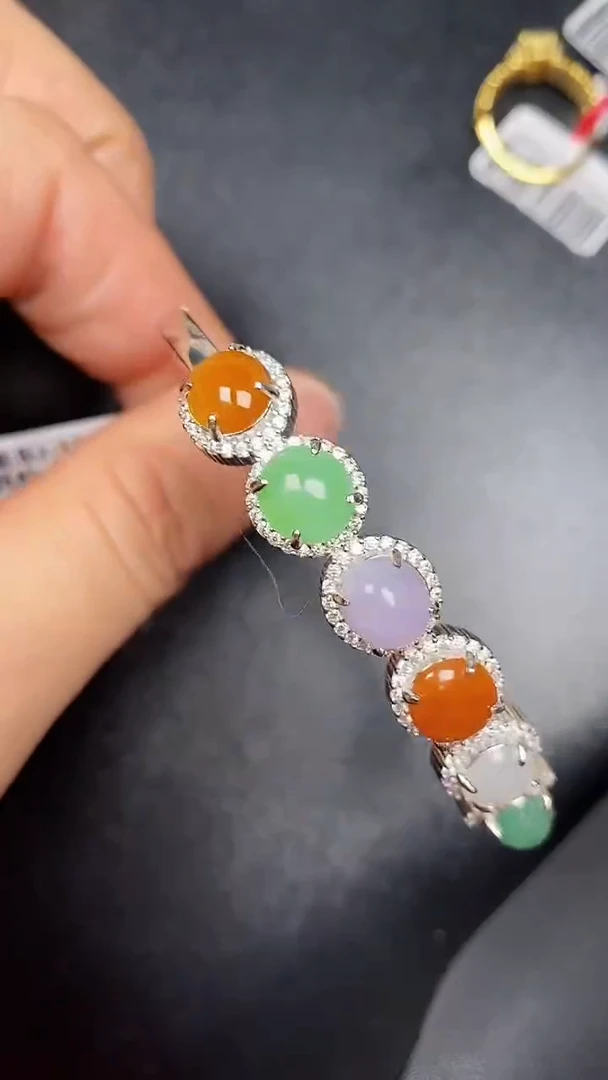 银S925镶嵌戒指翡翠1580