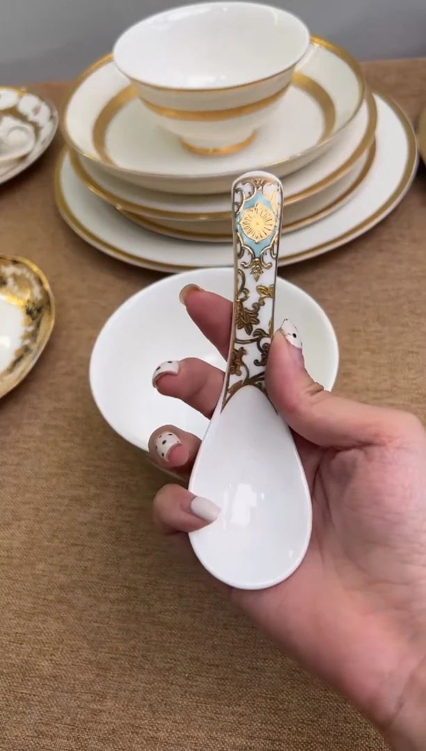 瓷片勺子4个一单