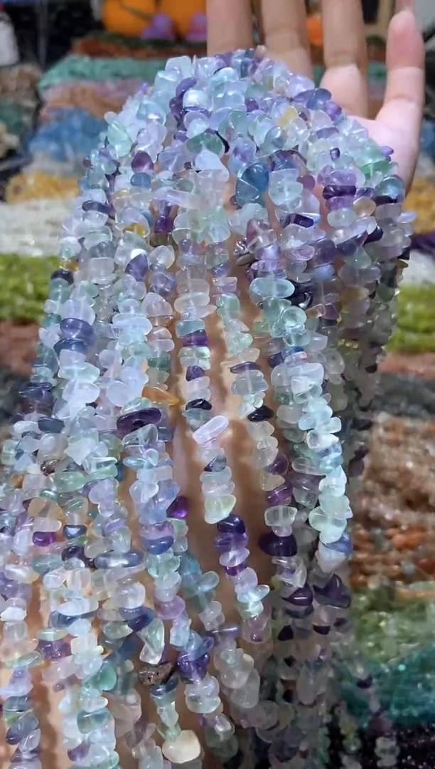 水晶珠宝半成品未镶嵌浅萤
