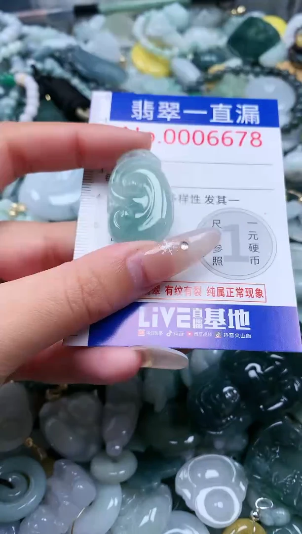 【闪购商品】翡翠吊坠(不含链)未镶嵌6678