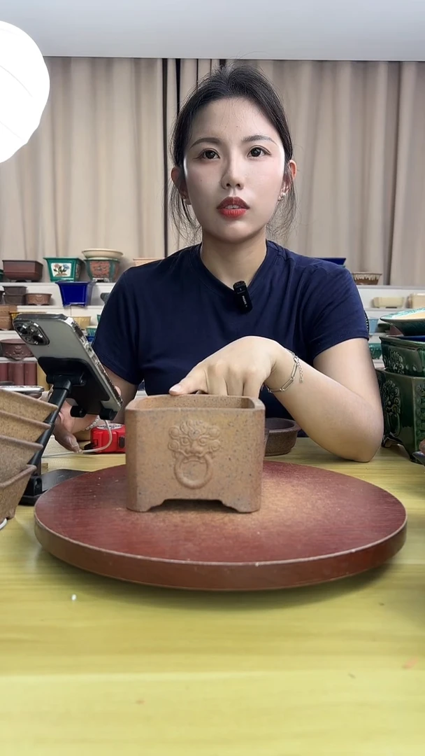 紫砂花盆紫砂花盆紫砂花盆微瑕