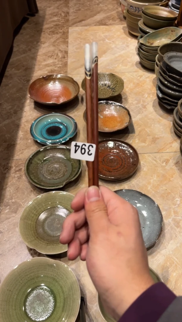 【闪购商品】瓷片394手工酸枝筷子10双