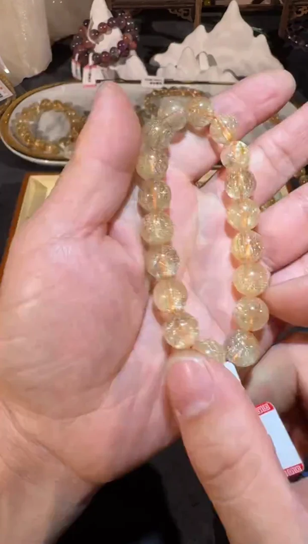 未镶嵌手串发晶SJ-658金发晶