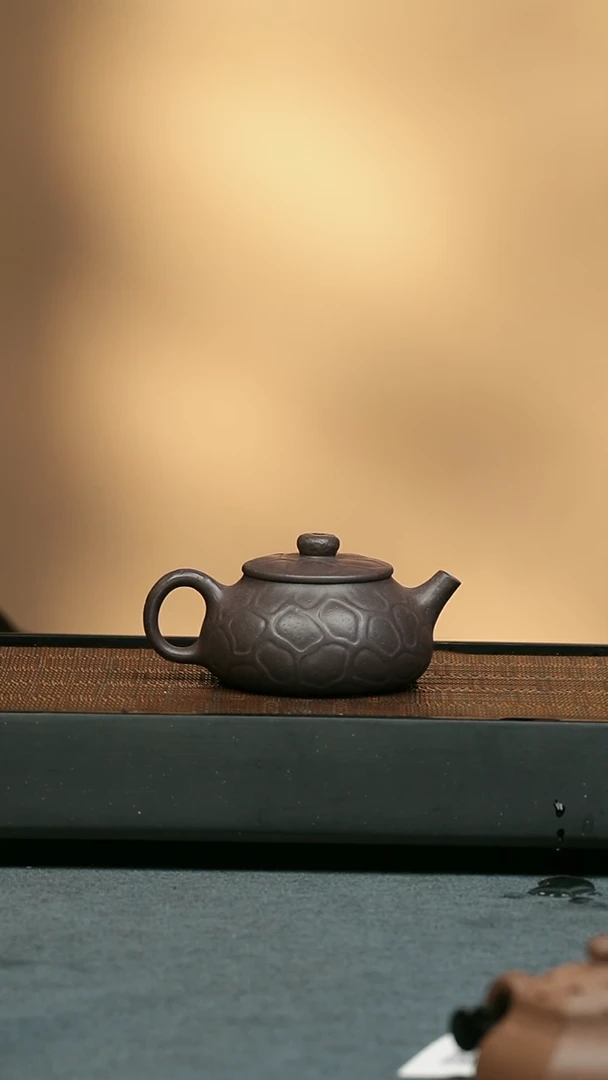 【闪购商品】紫砂茶壶五堂守拙-天青泥-145cc