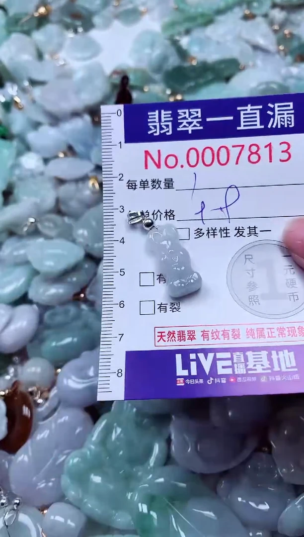 吊坠(不含链)未镶嵌翡翠7813