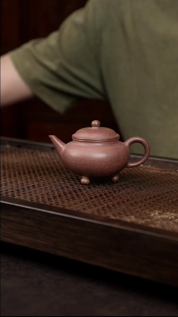 茶壶紫砂岩中泥三足水平